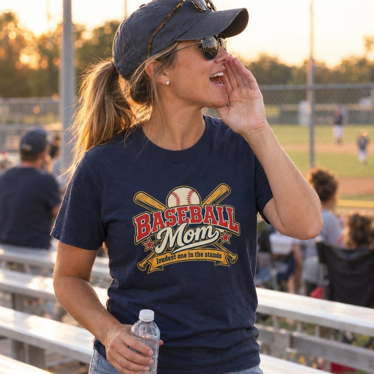 Baseball Mom Tee, worn