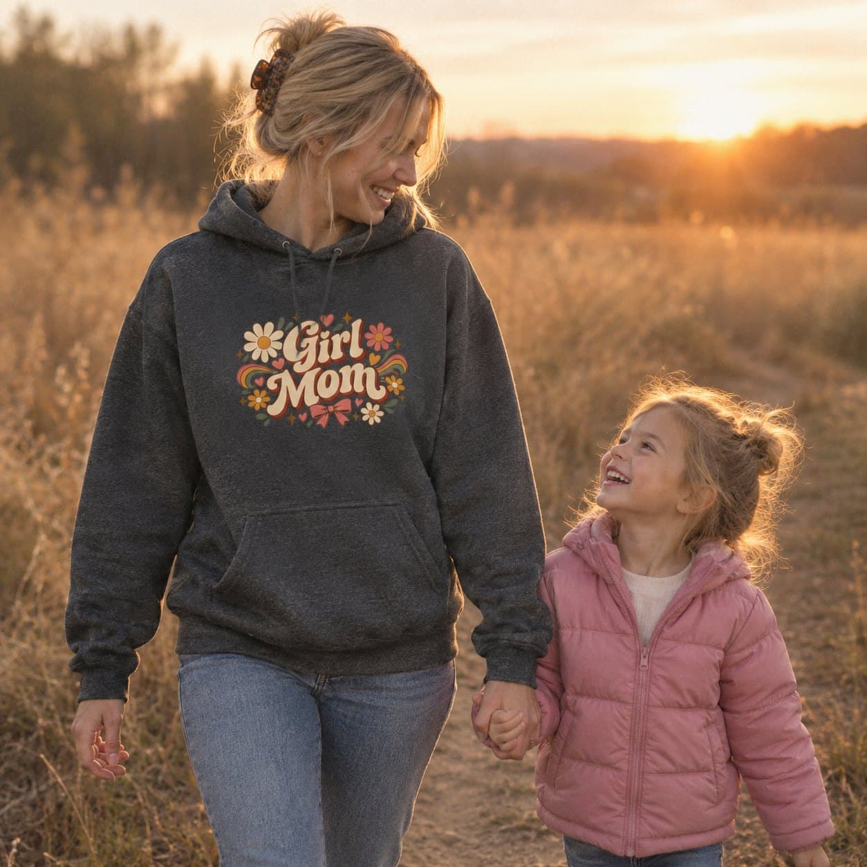 Girl Mom Hoodie, worn