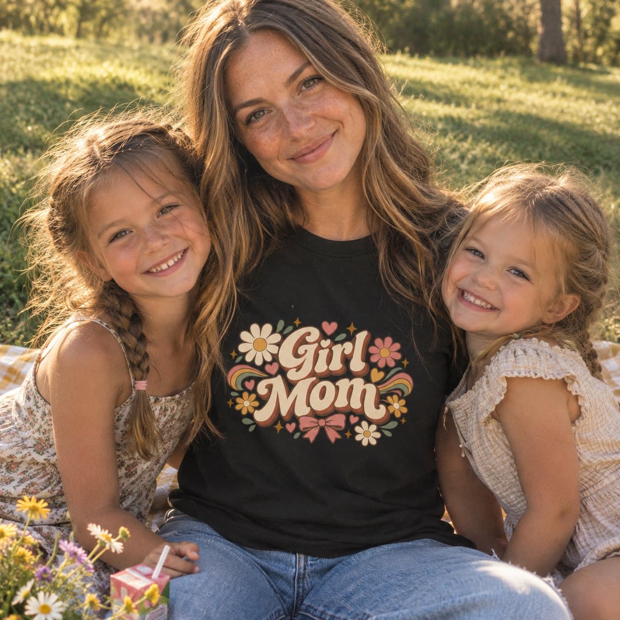 Girl Mom Tee, worn